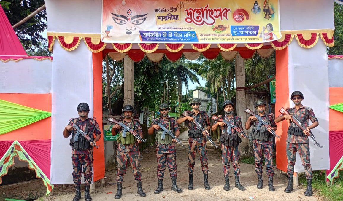 BGB ensures security to tourists, devotees during Durga puja in Cox’s Bazar