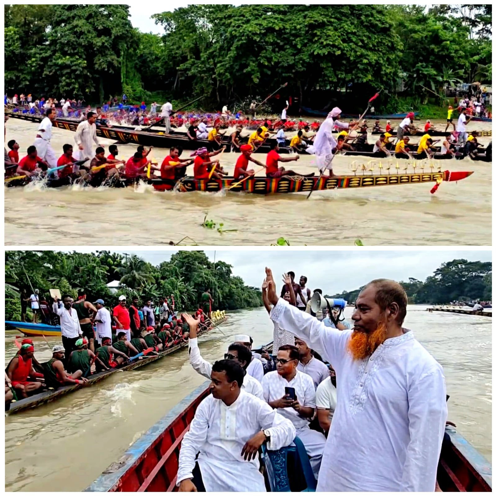 Traditional boat race held in Gopalganj 