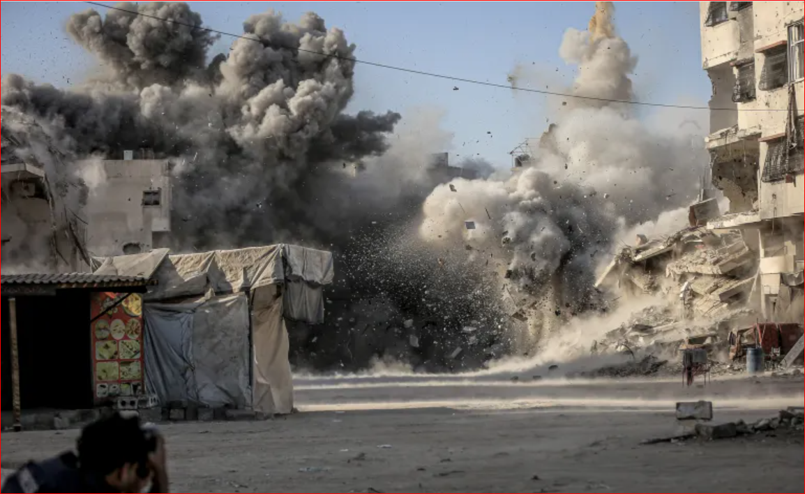 Israel continues heavy bombardment in Gaza despite Trump’s call to halt strikes;70 dead