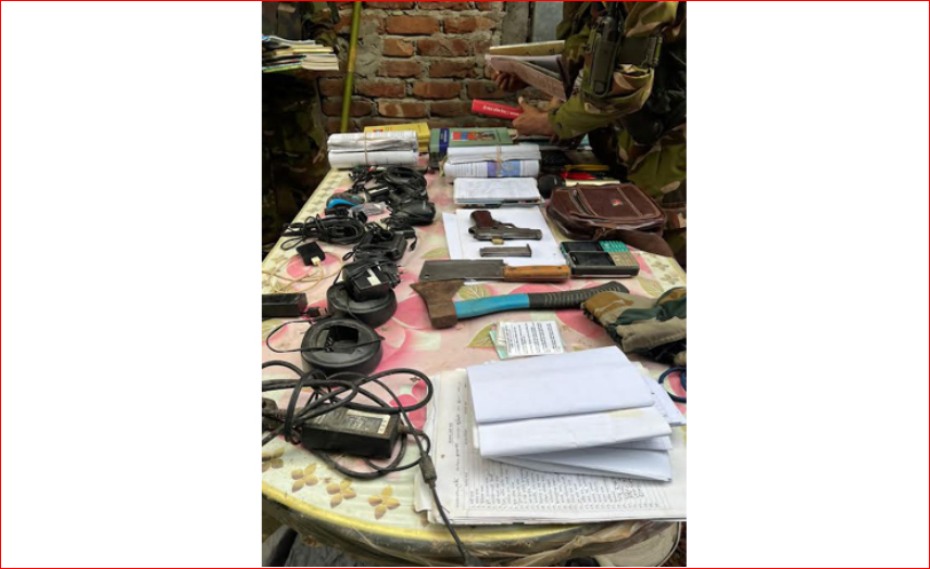 Huge arms, ammo recovered from UPDF hideout in Panchhari deep forest 