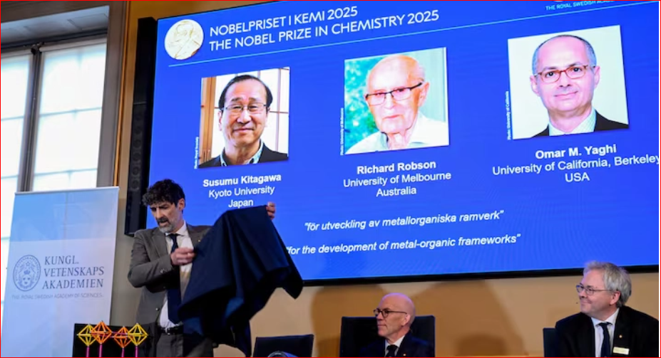 Nobel chemistry winners hailed for ‘Harry Potter handbag’-like discovery