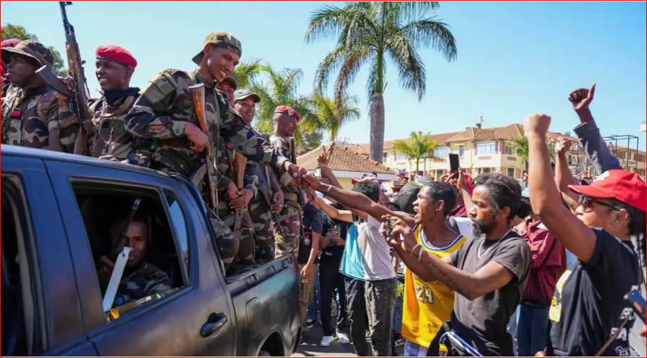 Madagascar president says coup underway after soldiers join anti-government protests