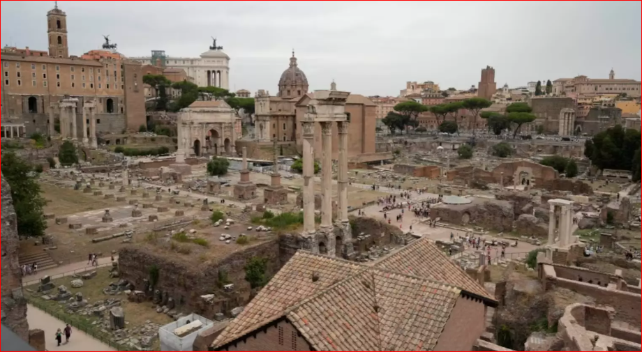 Medieval tower collapses in central Rome, injures worker during renovation