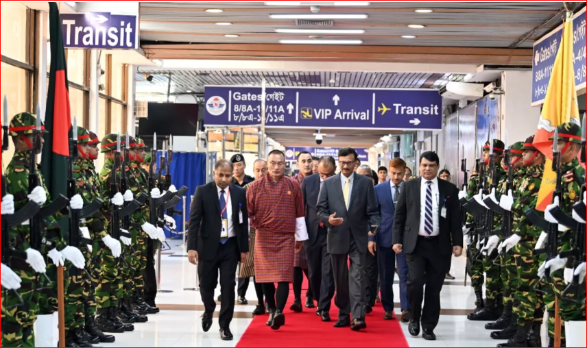 Bhutanese PM leaves Dhaka after 2-day state visit