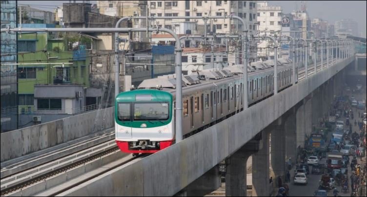 Cloth on power line halts Dhaka metro rail service for 15 minutes