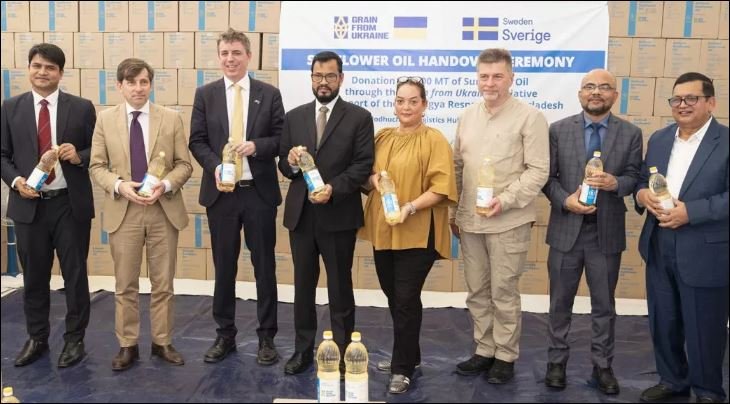 Bangladesh, Sweden, and Ukraine unite through Grain from Ukraine to support Rohingyas