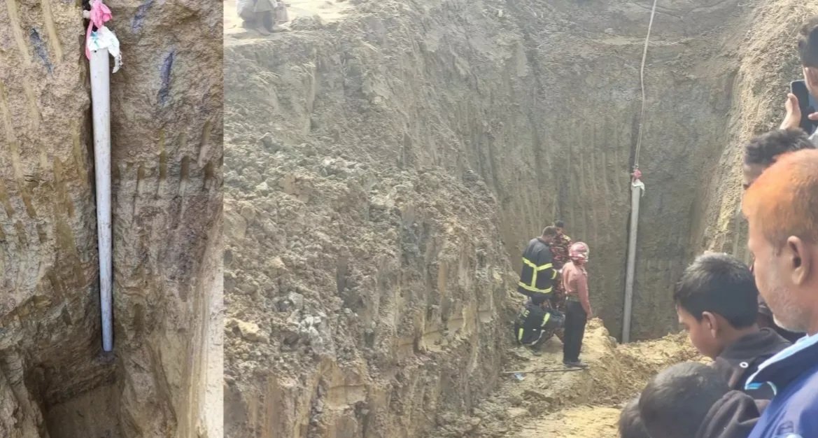 Doctors fail to revive two-year-old found after 32 hours from deep inside abandoned well in Rajshahi