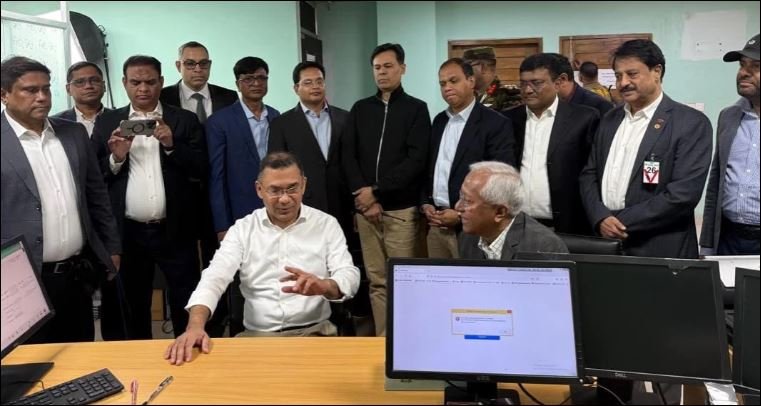 Tarique arrives at EC’s NID wing to register as voter