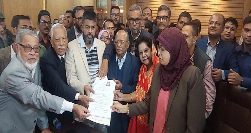 Nomination papers submitted on behalf of Khaleda in Feni-1