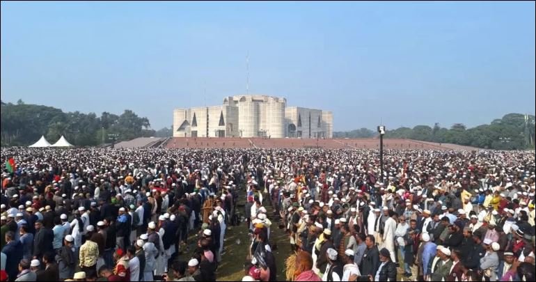 Khaleda Zia’s janaza held with tears of lakhs of mourners