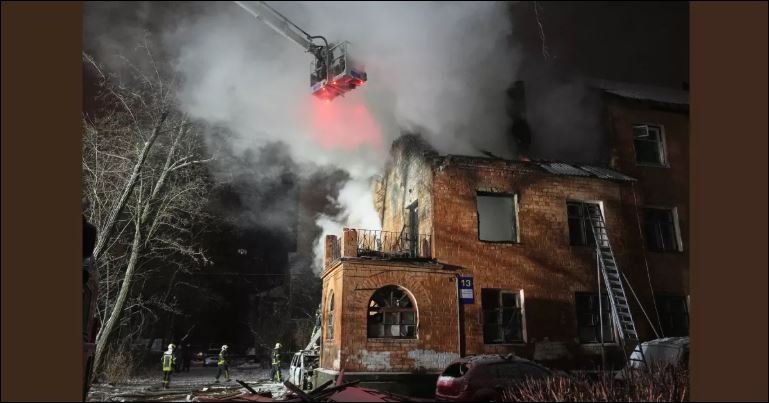 Russian drone and missile attacks kill 3 in Kyiv