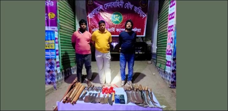 Ex-Jubo Dal leader among 3 held with arms in Savar