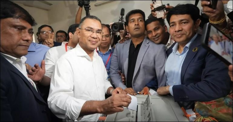 Tarique confident of BNP's victory after casting vote