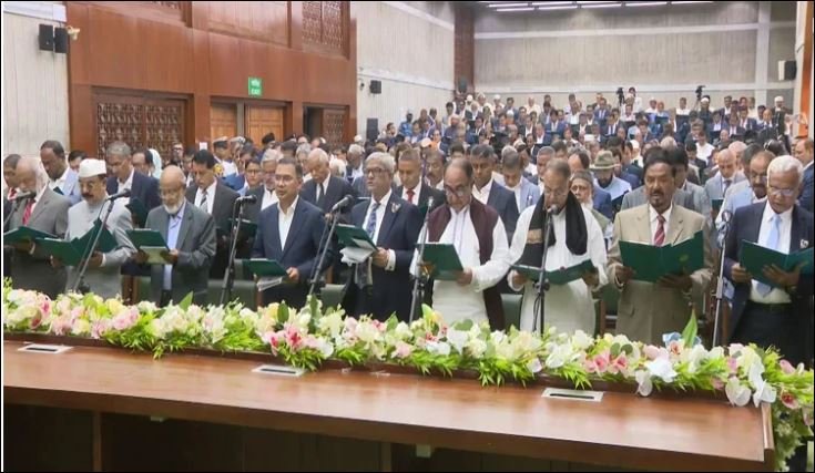 Newly elected BNP MPs swear-in