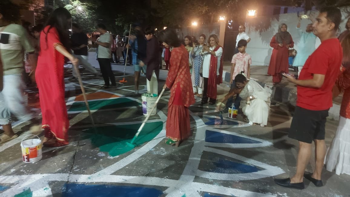 Gulshan Society celebrates Alpana Festival on Chaitra Sankranti