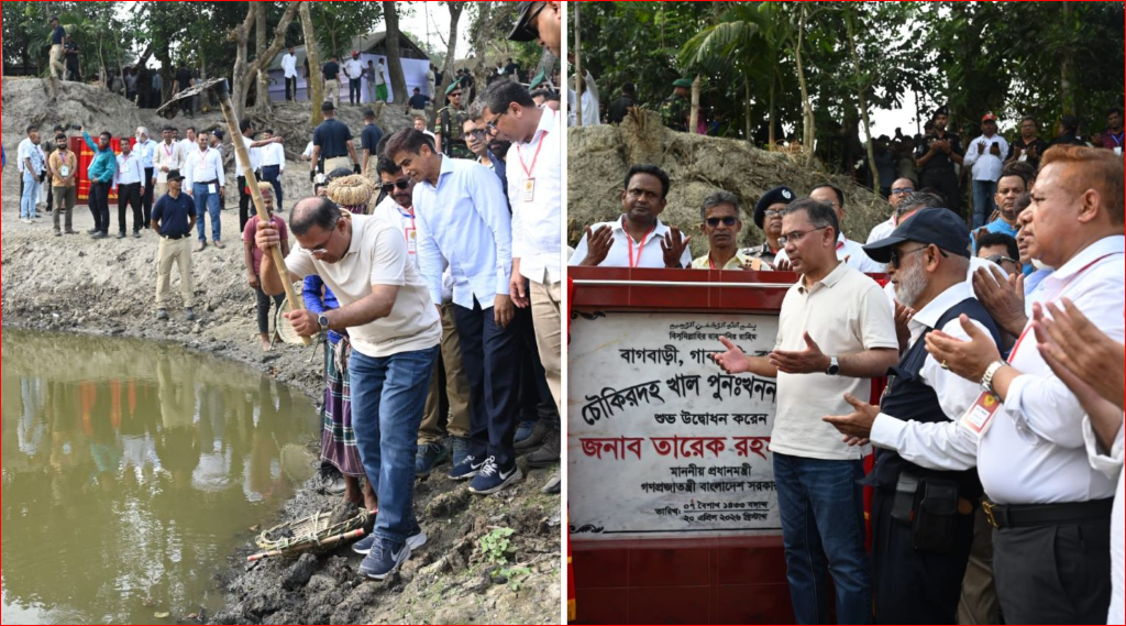 PM inaugurates canal excavation in Bogura