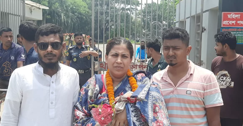 Jubo Mohila League activist Shilpi released on bail