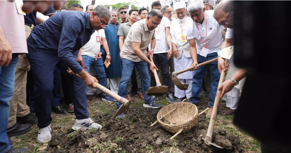 PM Tarique inaugurates Ulashi canal re-excavation work