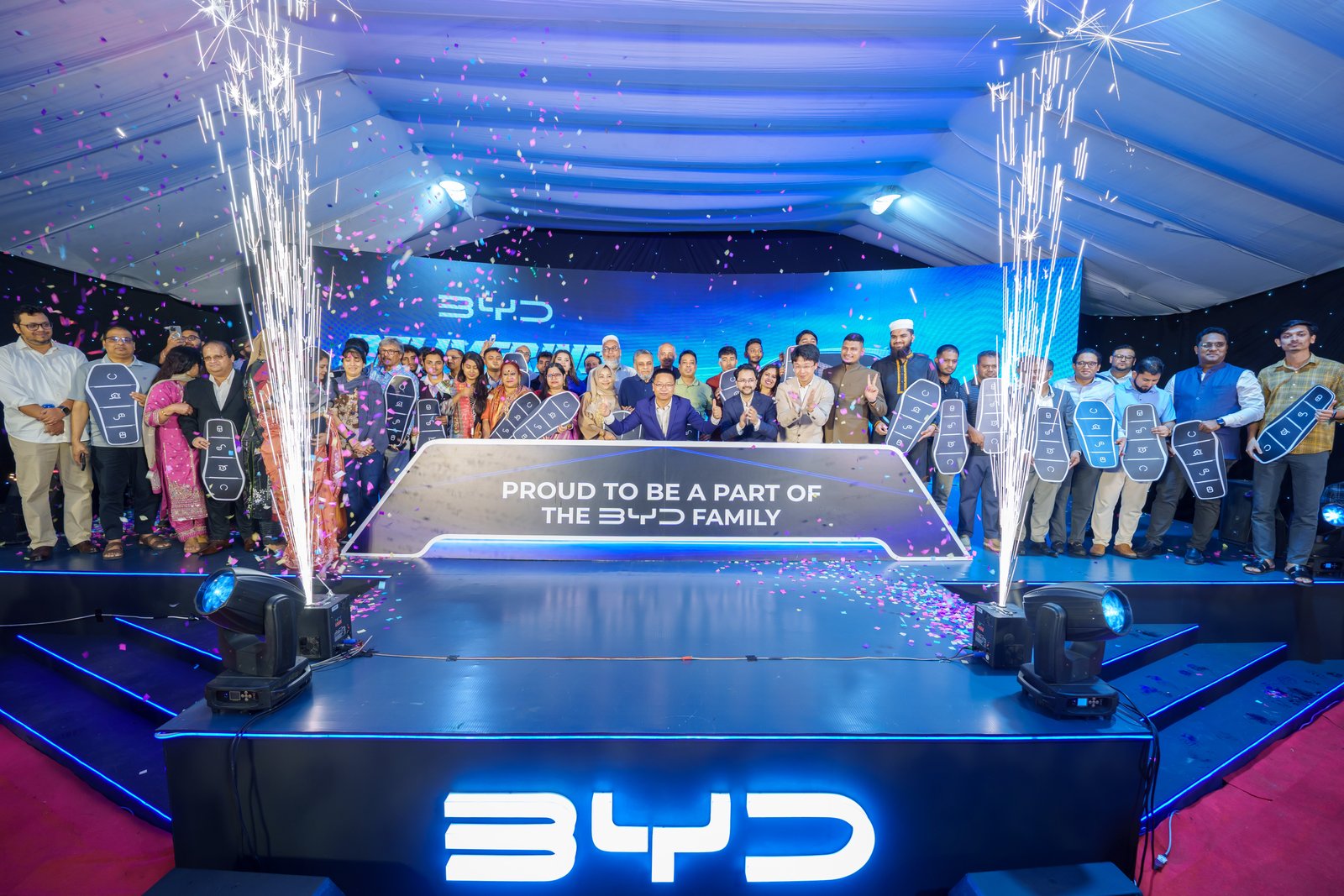 BYD launches largest exclusive showroom in Dhaka