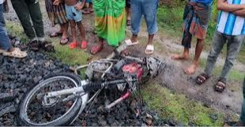 Two killed as train hits motorcycle in Chuadanga