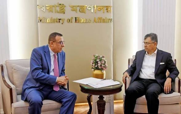 Palestinian envoy calls on Home Minister Salahuddin