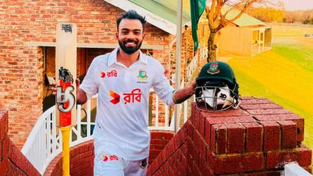 Tawhid Hridoy hits historic overseas first-class triple-century