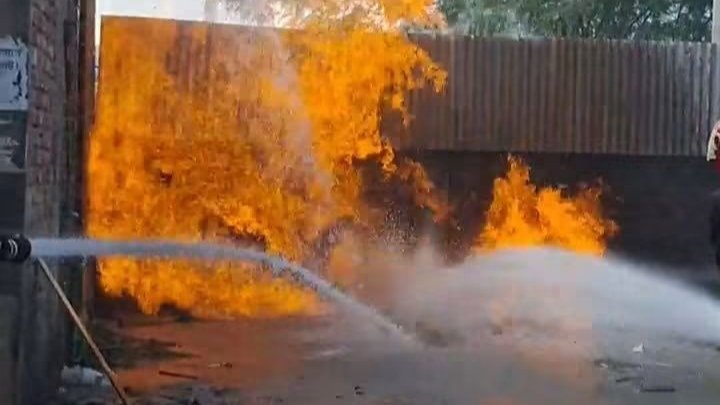 Gas fire at Inani tubewell still burning after two days  